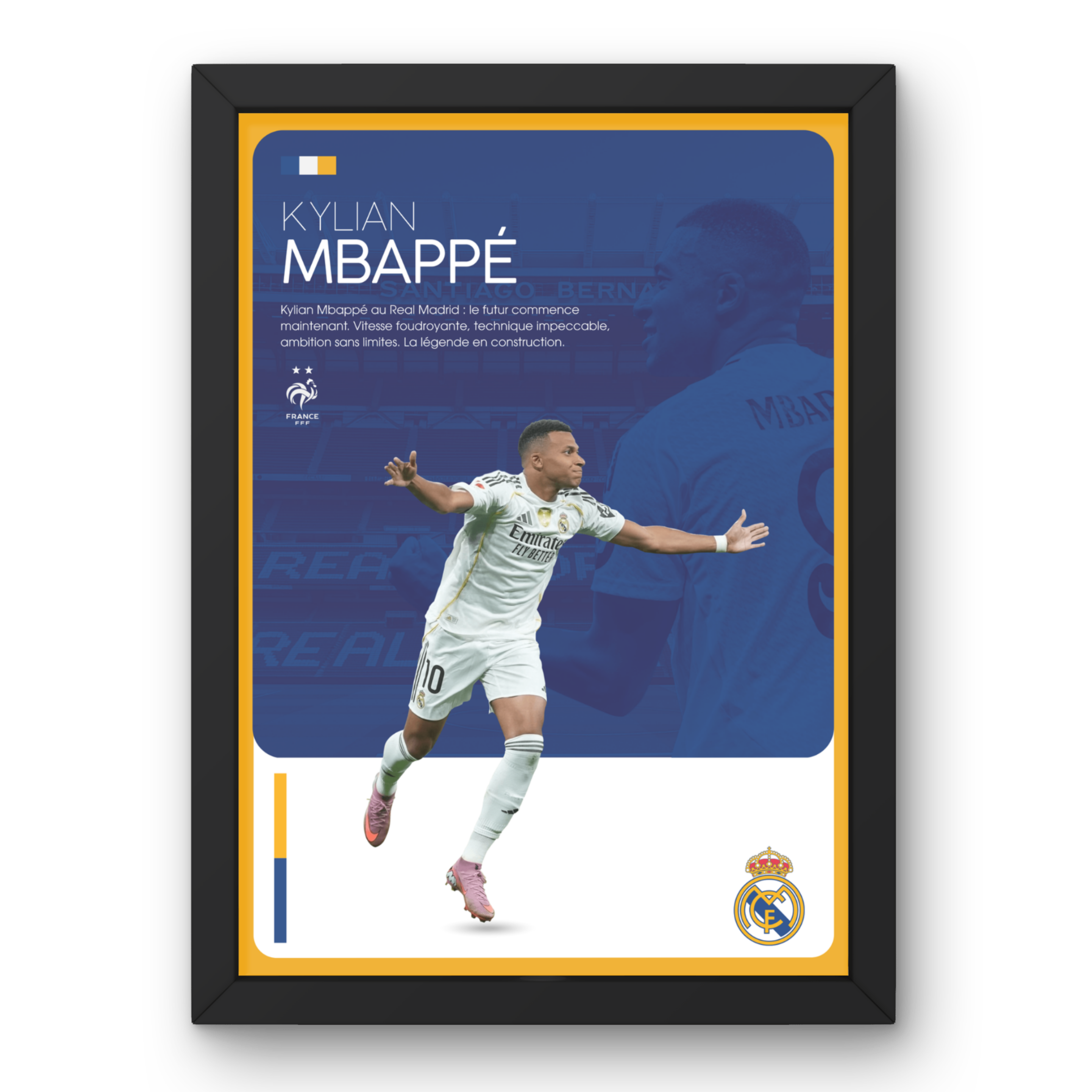 Affiche Kylian Mbappé - Real Madrid