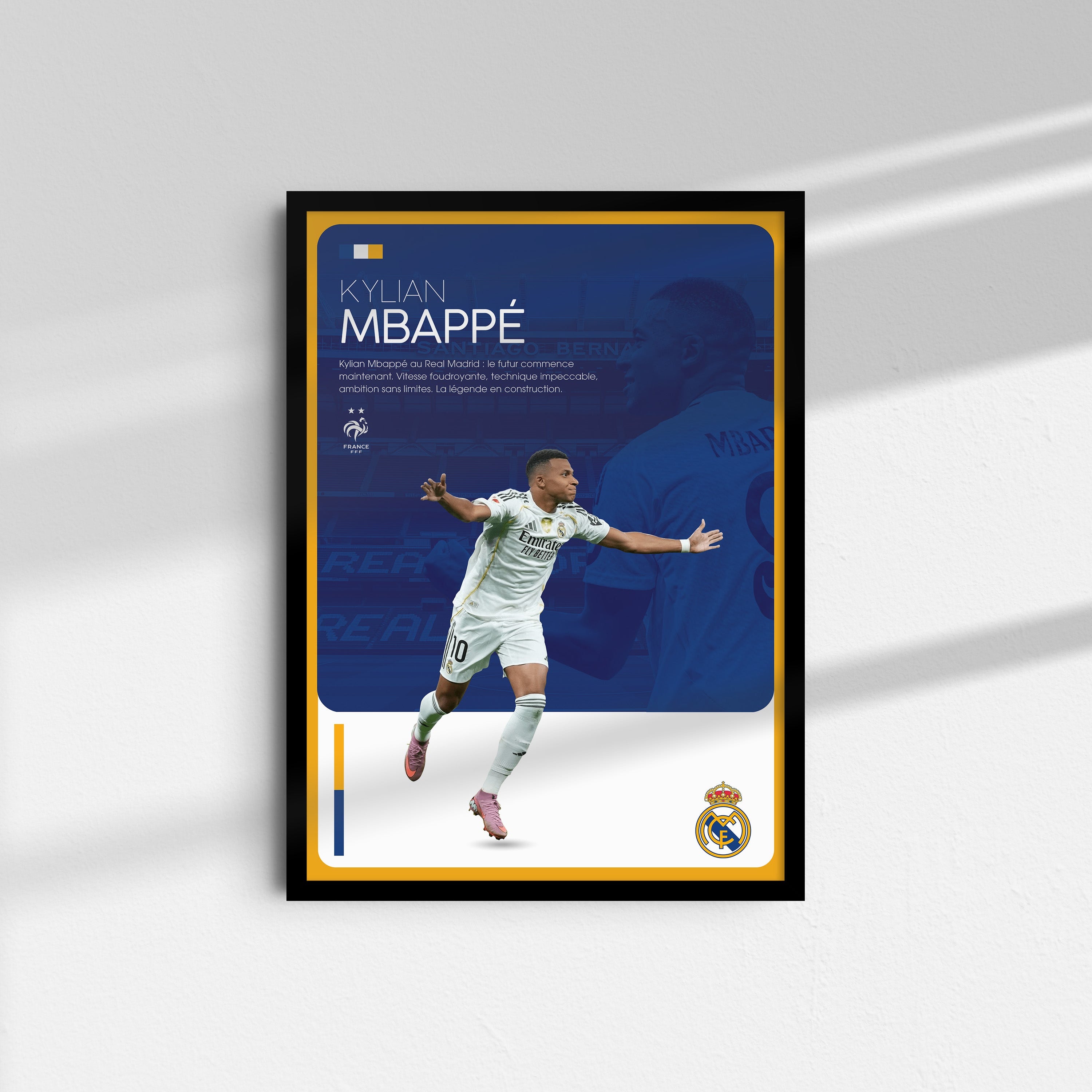 Affiche Kylian Mbappé - Real Madrid