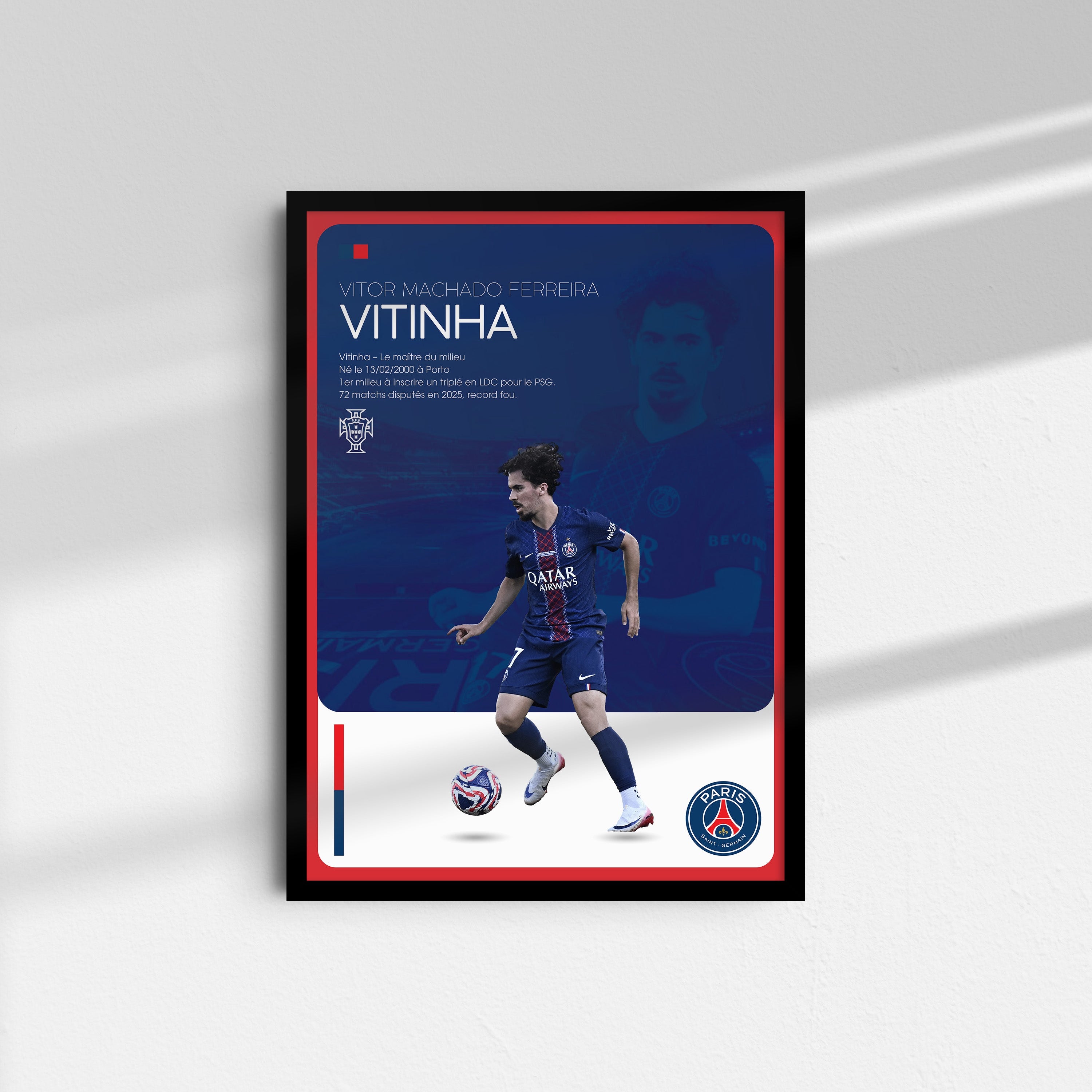 Affiche Vitinha - PSG
