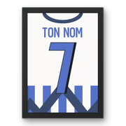 Cadre Grenoble Foot 38 Domicile 2024-2025 – Affiche encadrée personnalisée - Cadre Perso