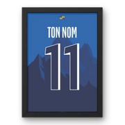 Affiche Grenoble Foot 38 Domicile 25/26 Cadre Perso