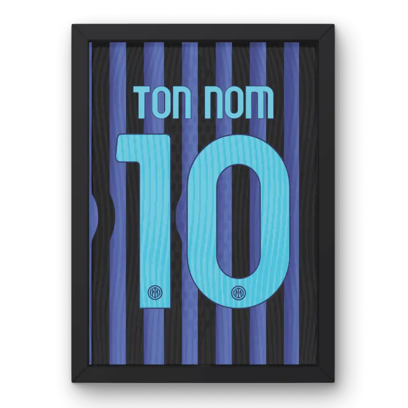 Cadre Inter Milan Domicile 25-26 – Affiche encadrée personnalisée - Cadre Perso