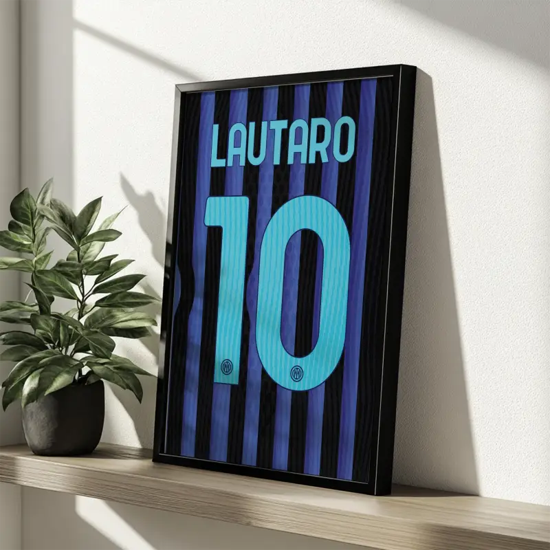 Cadre Inter Milan Domicile 25-26 – Affiche encadrée personnalisée - Cadre Perso
