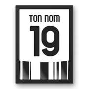 Cadre Juventus Domicile 25-26 – Affiche encadrée personnalisée - Cadre Perso