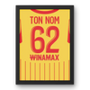 Affiche RC Lens personnalisée Ton Nom 62 vue principale