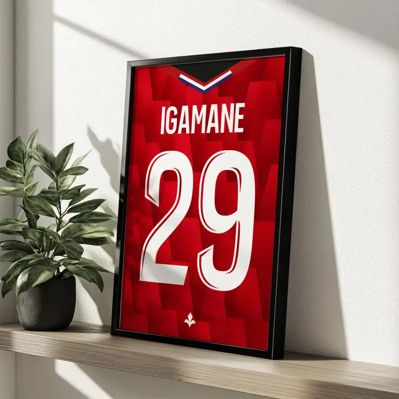 Affiche LOSC 25-26 Igamane 29 étagère