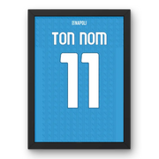 Affiche Naples Domicile 25-26 Cadre Perso