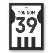 Cadre Newcastle Domicile 25-26 – Affiche encadrée personnalisée - Cadre Perso