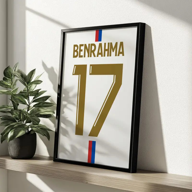 Affiche OL 23-24 Benrahma 17 étagère