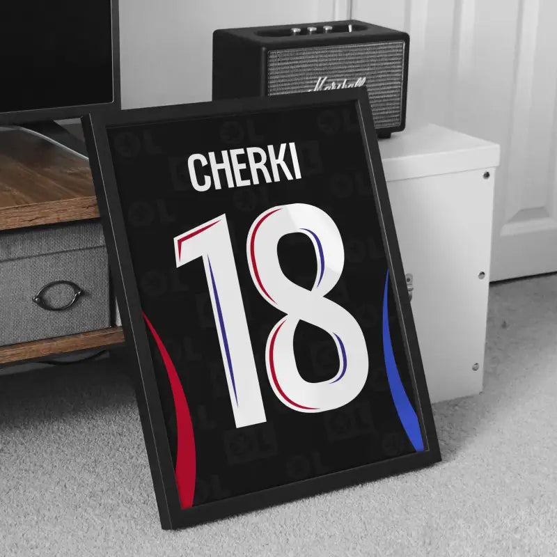 Affiche OL 24-25 Cherki 18 meuble TV