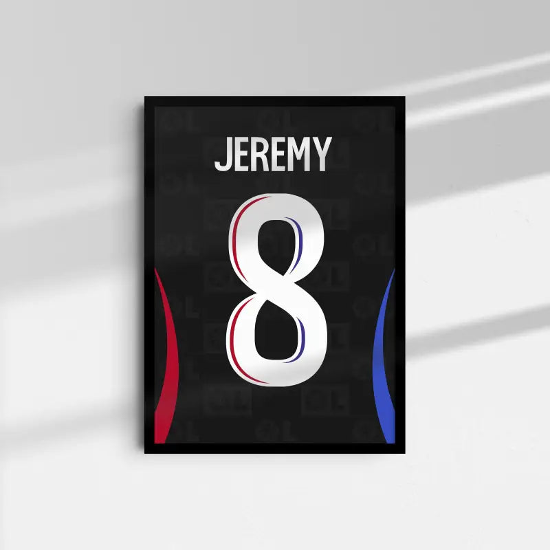 Affiche OL 24-25 Jérémy 8 fond blanc
