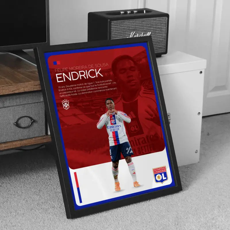 Affiche OL Endrick meuble TV