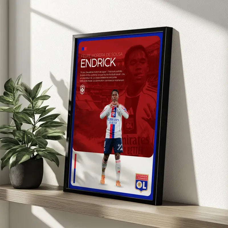 Affiche OL Endrick étagère