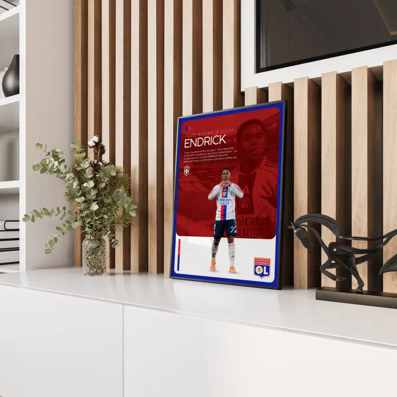 Affiche OL Endrick panneau bois