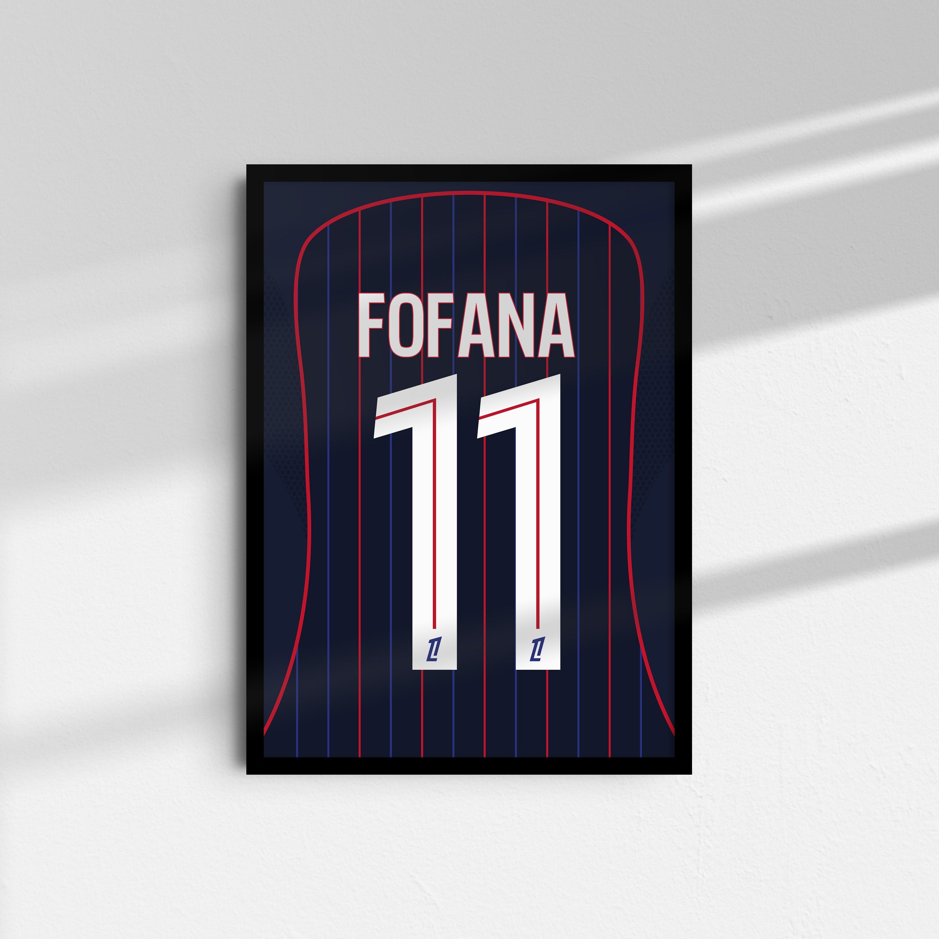 ffiche OL EXT 25-26 Fofana 11 fond blanc