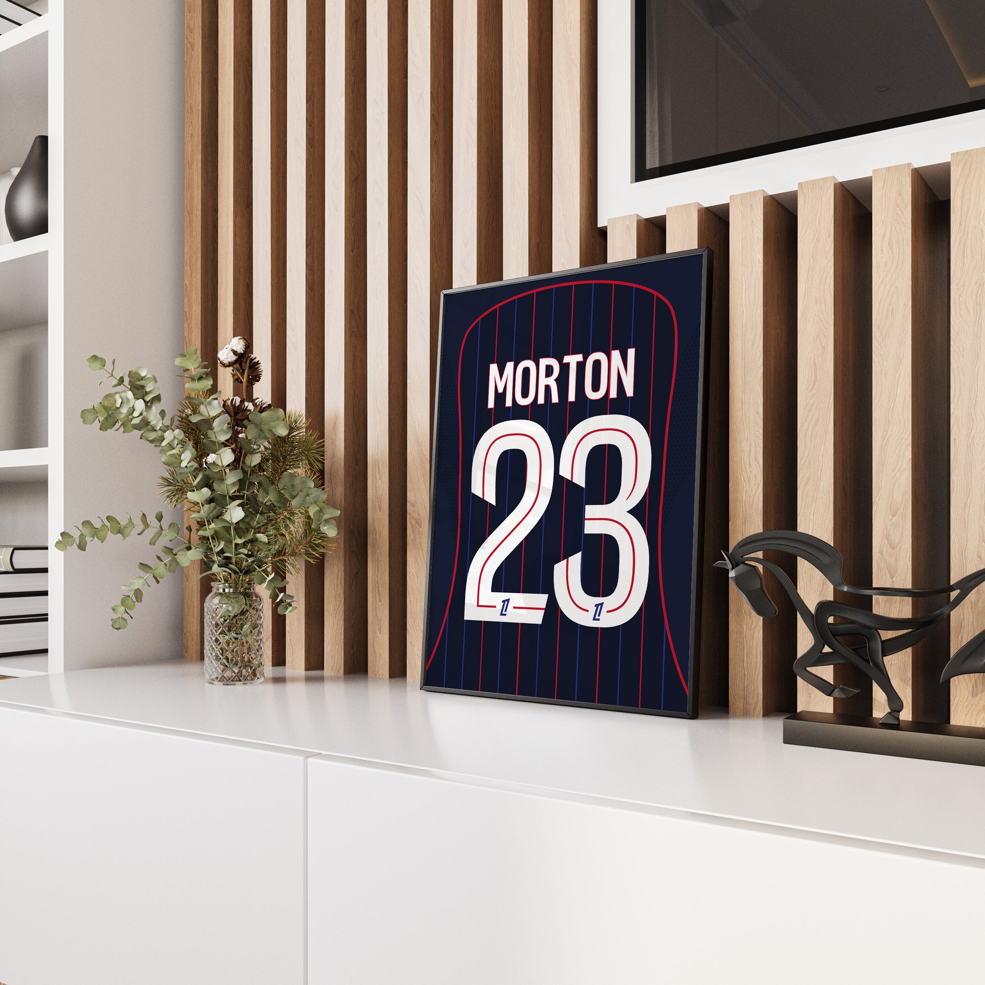 Affiche OL EXT 25-26 Morton 23 panneau bois