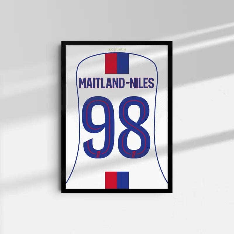 Affiche OL Maitland-Niles 98 fond blanc