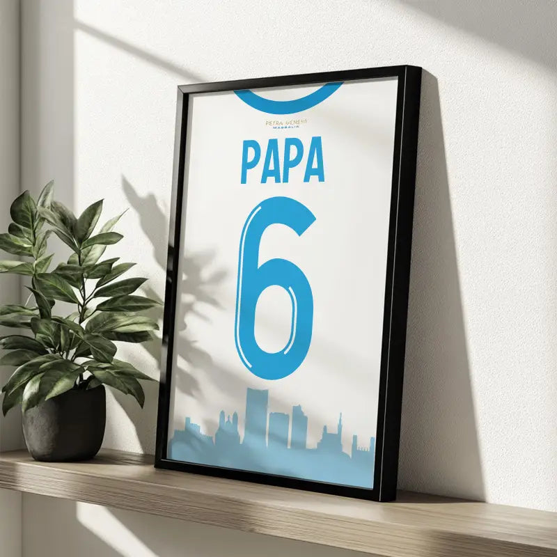 Affiche OM Papa 6 étagère