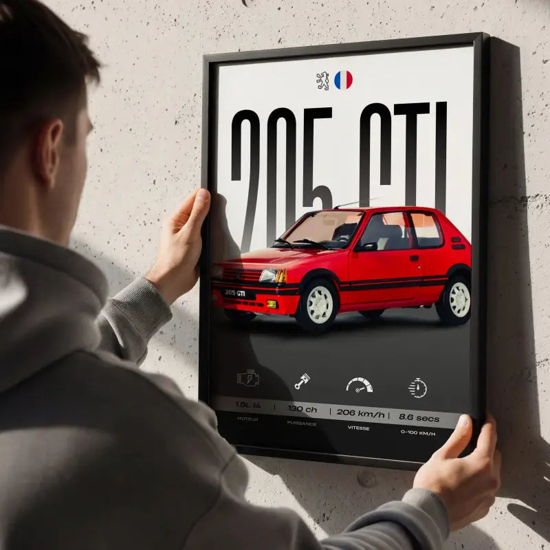 Affiche Peugeot 205 GTI