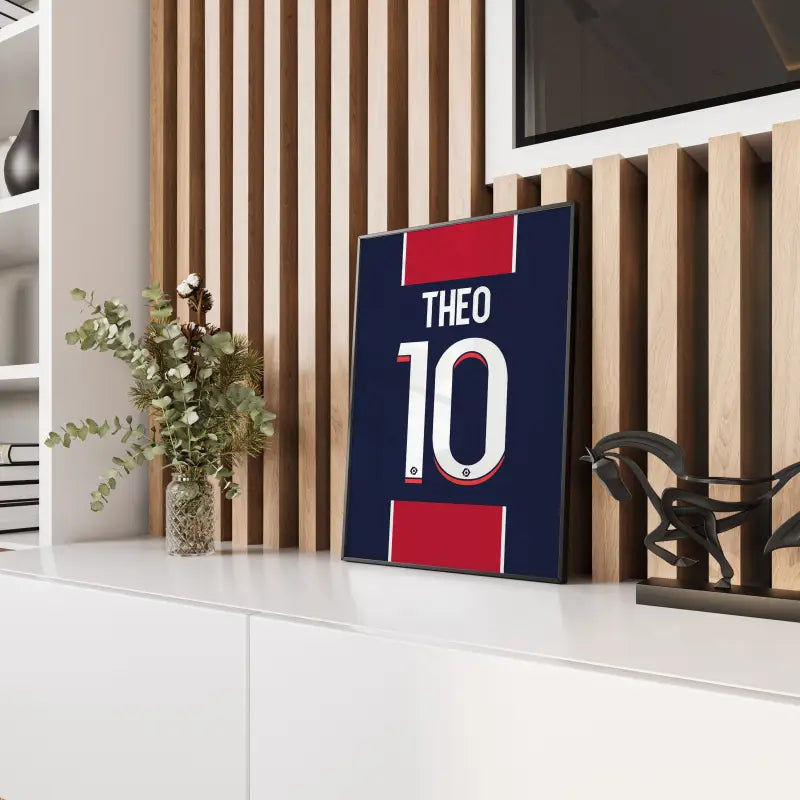 Affiche PSG Hechter Theo 10 panneau bois