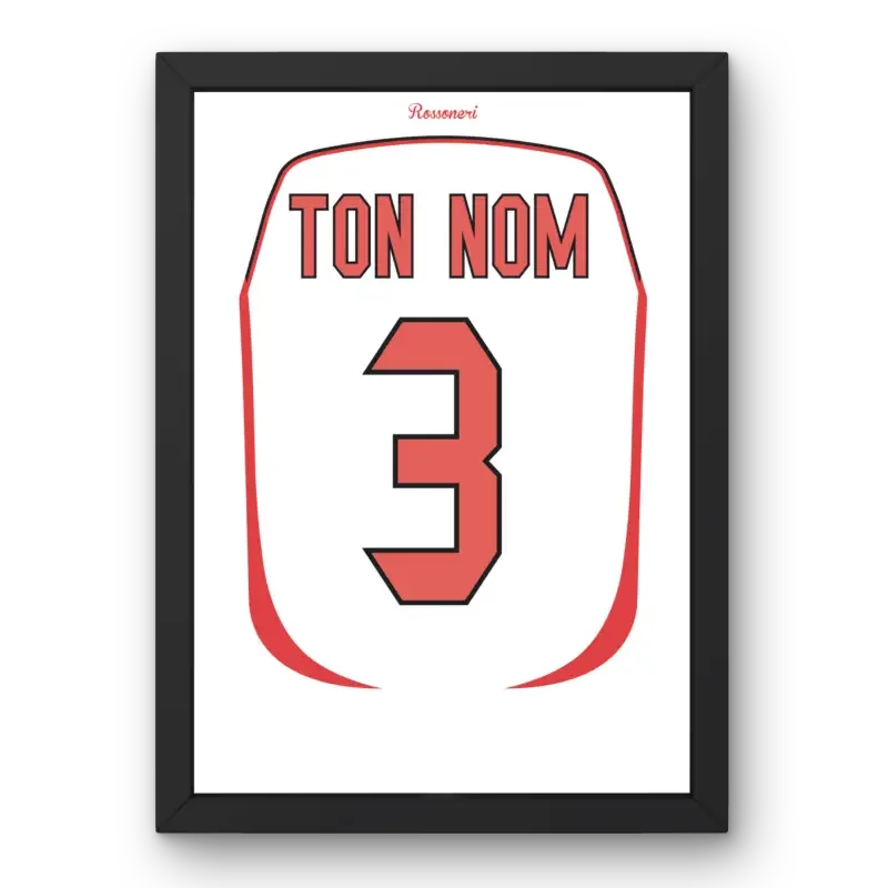 Cadre AC Milan Extérieur 2006 – Affiche encadrée personnalisée - Cadre Perso