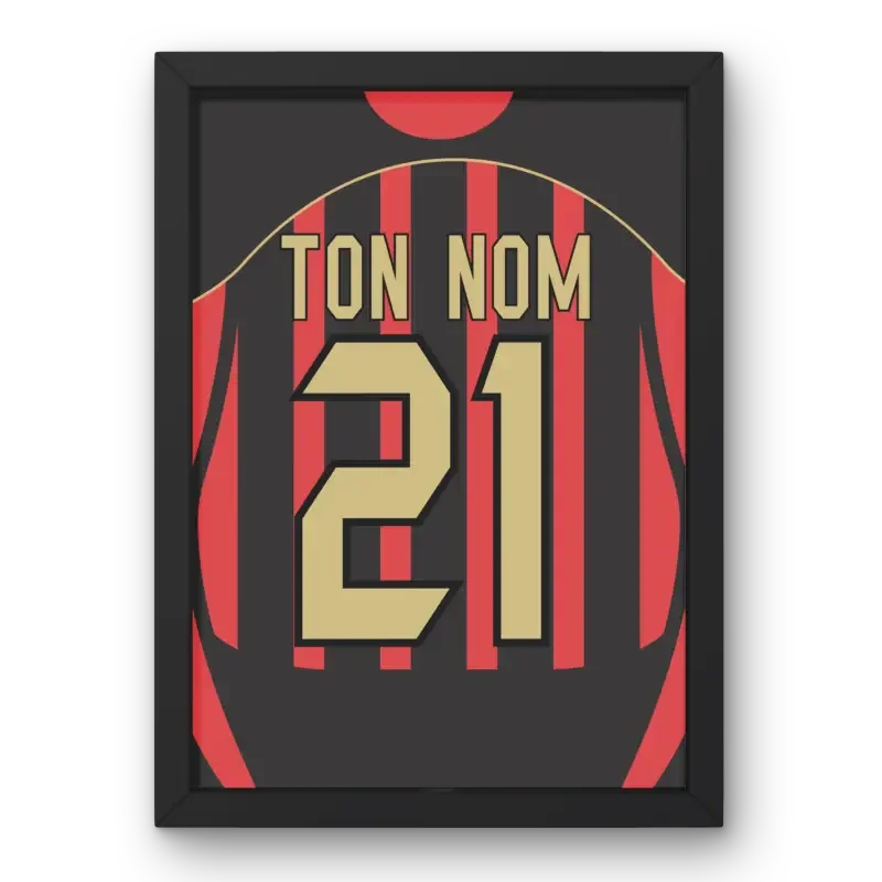 Cadre AC Milan Domicile 2006 – Affiche encadrée personnalisée - Cadre Perso