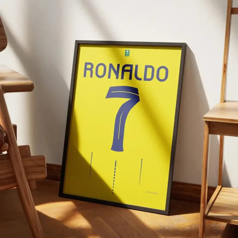Cadre Al-Nassr Domicile 2023-2024 – Affiche encadrée personnalisée - Cadre Perso
