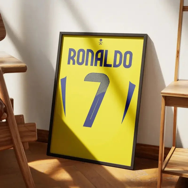 Cadre Al-Nassr Domicile 2024-2025 – Affiche encadrée personnalisée - Cadre Perso