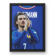 Cadre Antoine Griezmann - Équipe de France – Affiche encadrée personnalisée - Cadre Perso