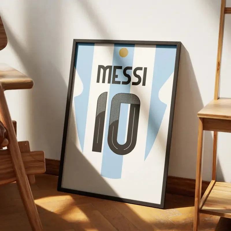 Cadre Argentine Domicile Copa 2024 – Affiche encadrée personnalisée - Cadre Perso