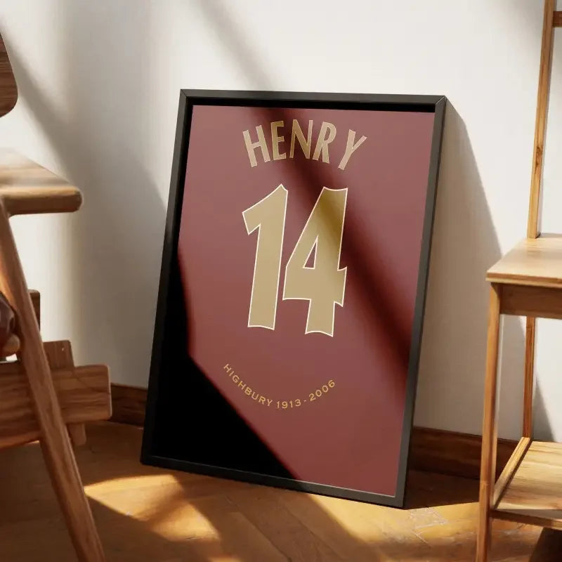 Cadre Arsenal Domicile 2005-2006 – Affiche encadrée personnalisée - Cadre Perso