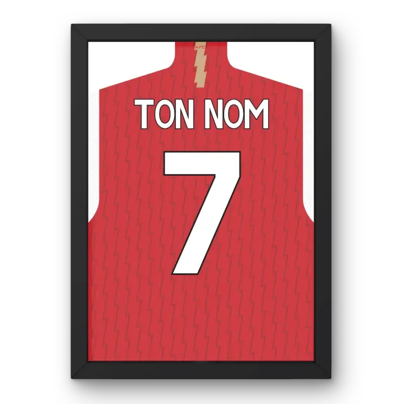 Cadre Arsenal Domicile 2023-2024 – Affiche encadrée personnalisée - Cadre Perso