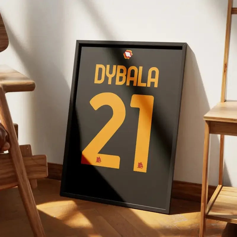 Cadre AS Roma Third 2023-2024 – Affiche encadrée personnalisée - Cadre Perso