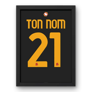 Cadre AS Roma Third 2023-2024 – Affiche encadrée personnalisée - Cadre Perso