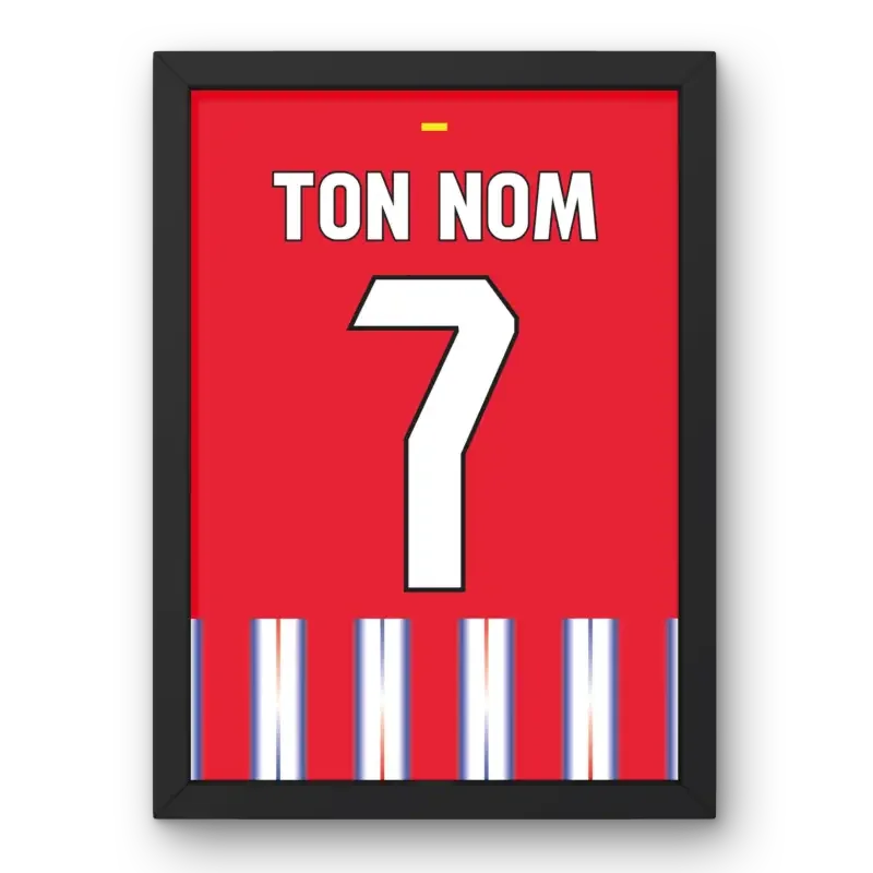 Cadre Atlético Madrid Domicile 2024-2025 – Affiche encadrée personnalisée - Cadre Perso