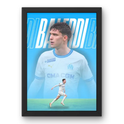 Cadre Balerdi - OM – Affiche encadrée personnalisée - Cadre Perso