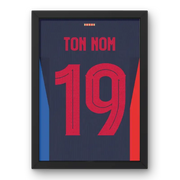 Cadre Barcelone Extérieur 2024-2025 – Affiche encadrée personnalisée - Cadre Perso