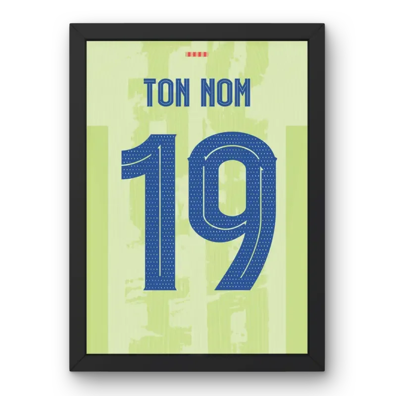 Cadre Barcelone Third 2024-2025 – Affiche encadrée personnalisée - Cadre Perso