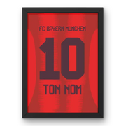 Cadre Bayern Munich Domicile 2024-2025 – Affiche encadrée personnalisée - Cadre Perso