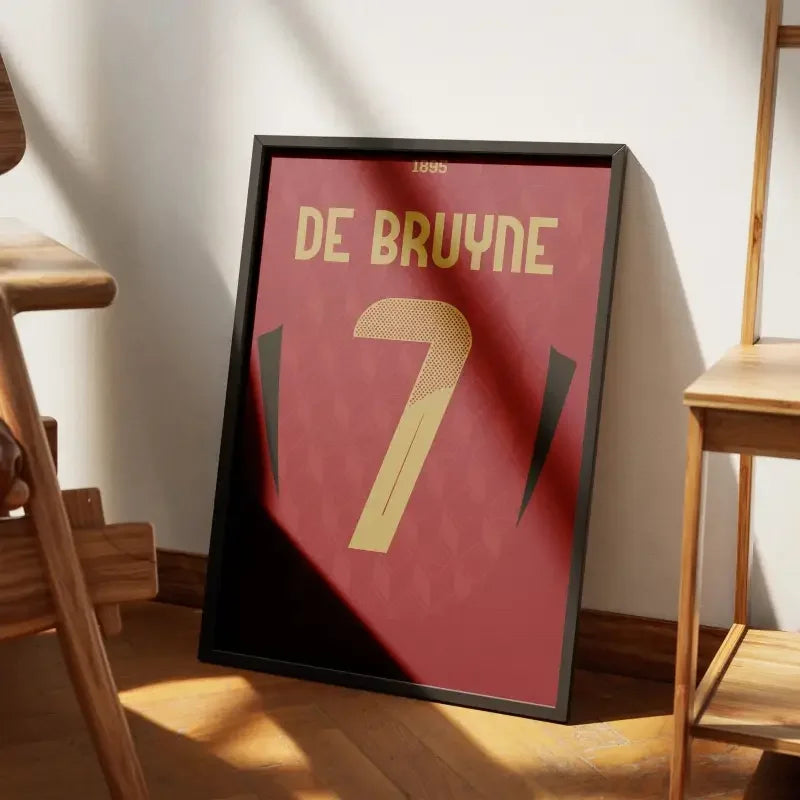 Cadre Belgique Domicile Euro 2024 – Affiche encadrée personnalisée - Cadre Perso