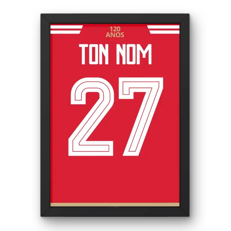 Cadre Benfica Domicile 2023-2024 – Affiche encadrée personnalisée - Cadre Perso