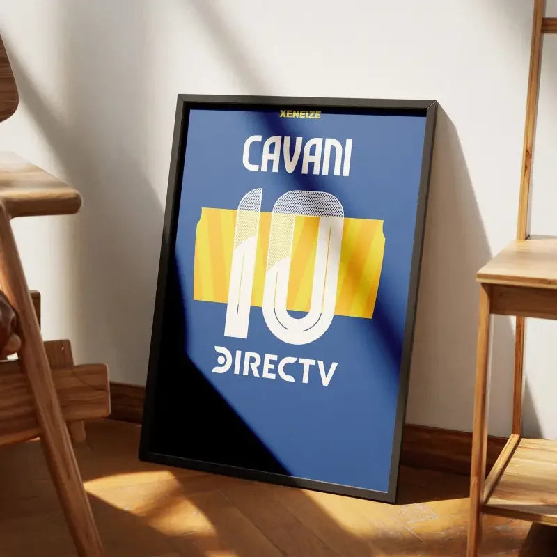 Cadre Boca Juniors Domicile 2024-2025 – Affiche encadrée personnalisée - Cadre Perso