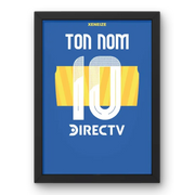 Cadre Boca Juniors Domicile 2024-2025 – Affiche encadrée personnalisée - Cadre Perso