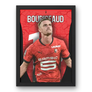 Cadre Bourigeaud Rennes - Le Cœur du Stade Rennais – Affiche encadrée personnalisée - Cadre Perso