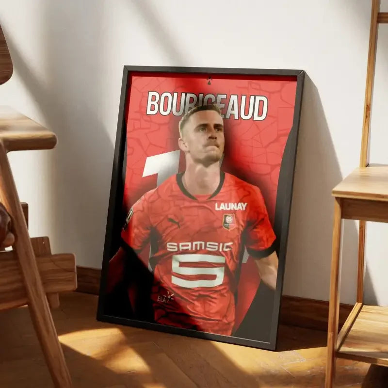 Cadre Bourigeaud Rennes - Le Cœur du Stade Rennais – Affiche encadrée personnalisée - Cadre Perso