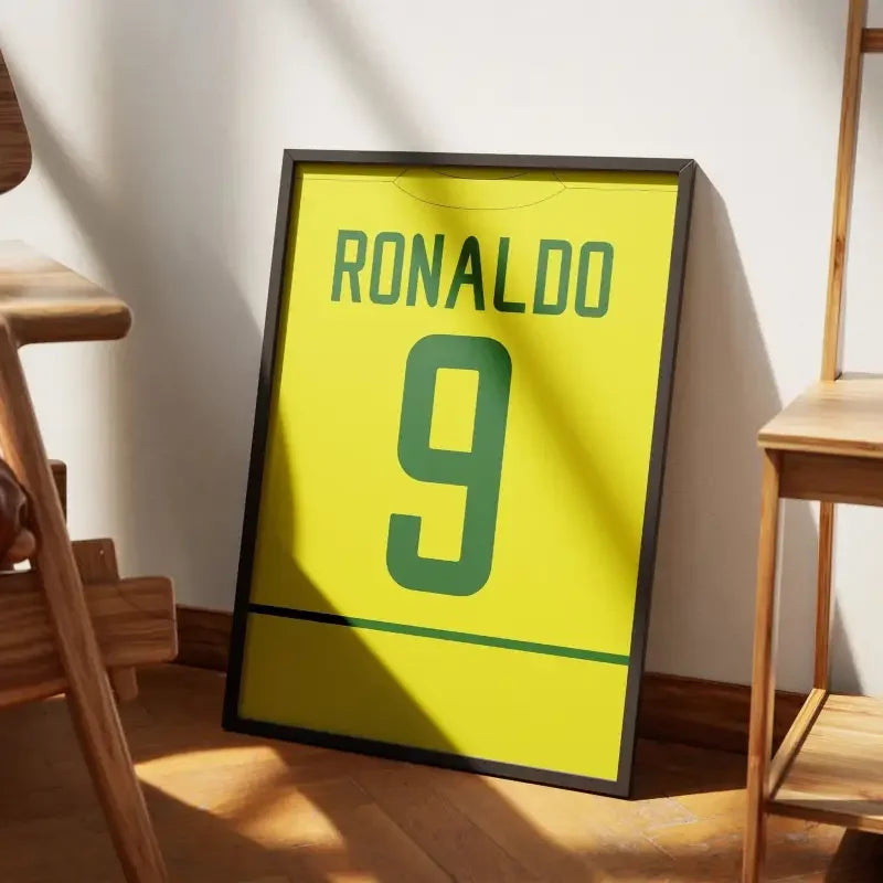 Cadre Brésil Rétro 2002 – Affiche encadrée personnalisée - Cadre Perso