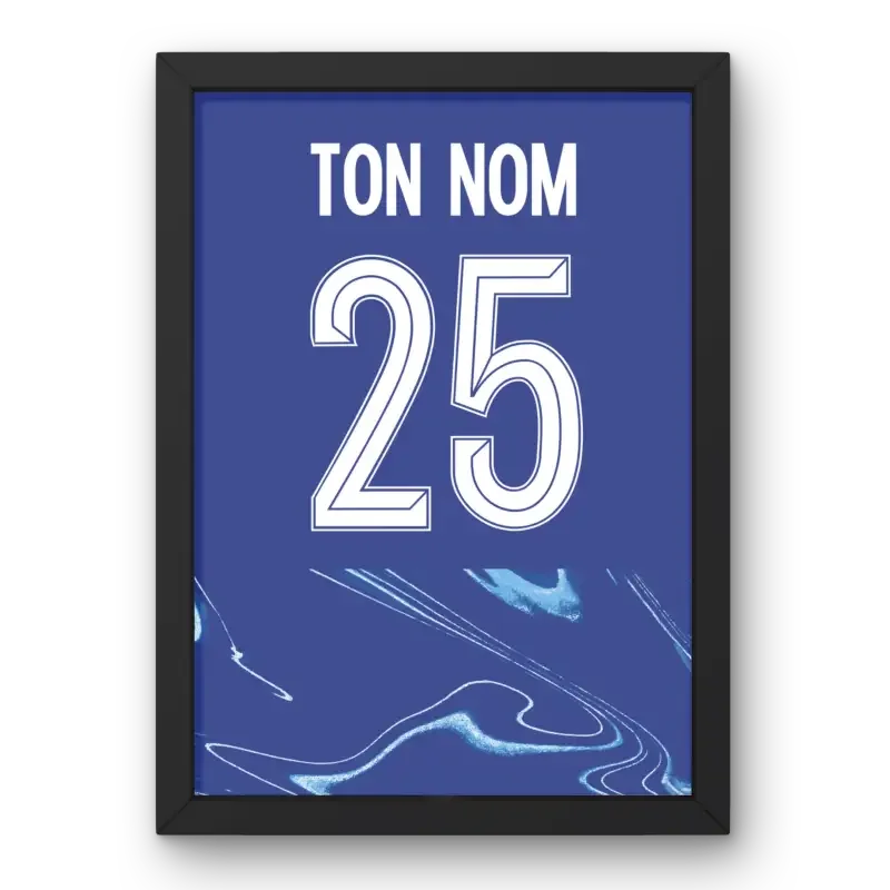 Cadre Chelsea Domicile 2024-2025 – Affiche encadrée personnalisée - Cadre Perso