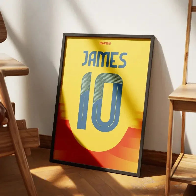 Cadre Colombie Domicile Copa 2024 – Affiche encadrée personnalisée - Cadre Perso