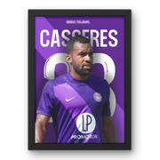 Cadre Cristian Cásseres Jr. Toulouse - Espoir du Téfécé – Affiche encadrée personnalisée - Cadre Perso