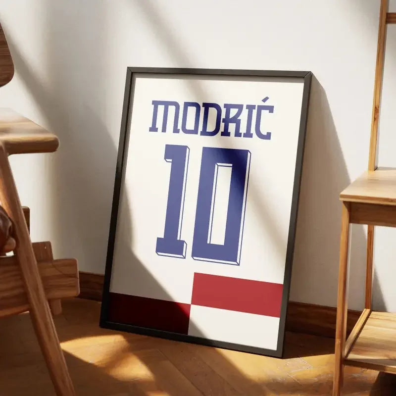 Cadre Croatie Domicile Euro 2024 – Affiche encadrée personnalisée - Cadre Perso
